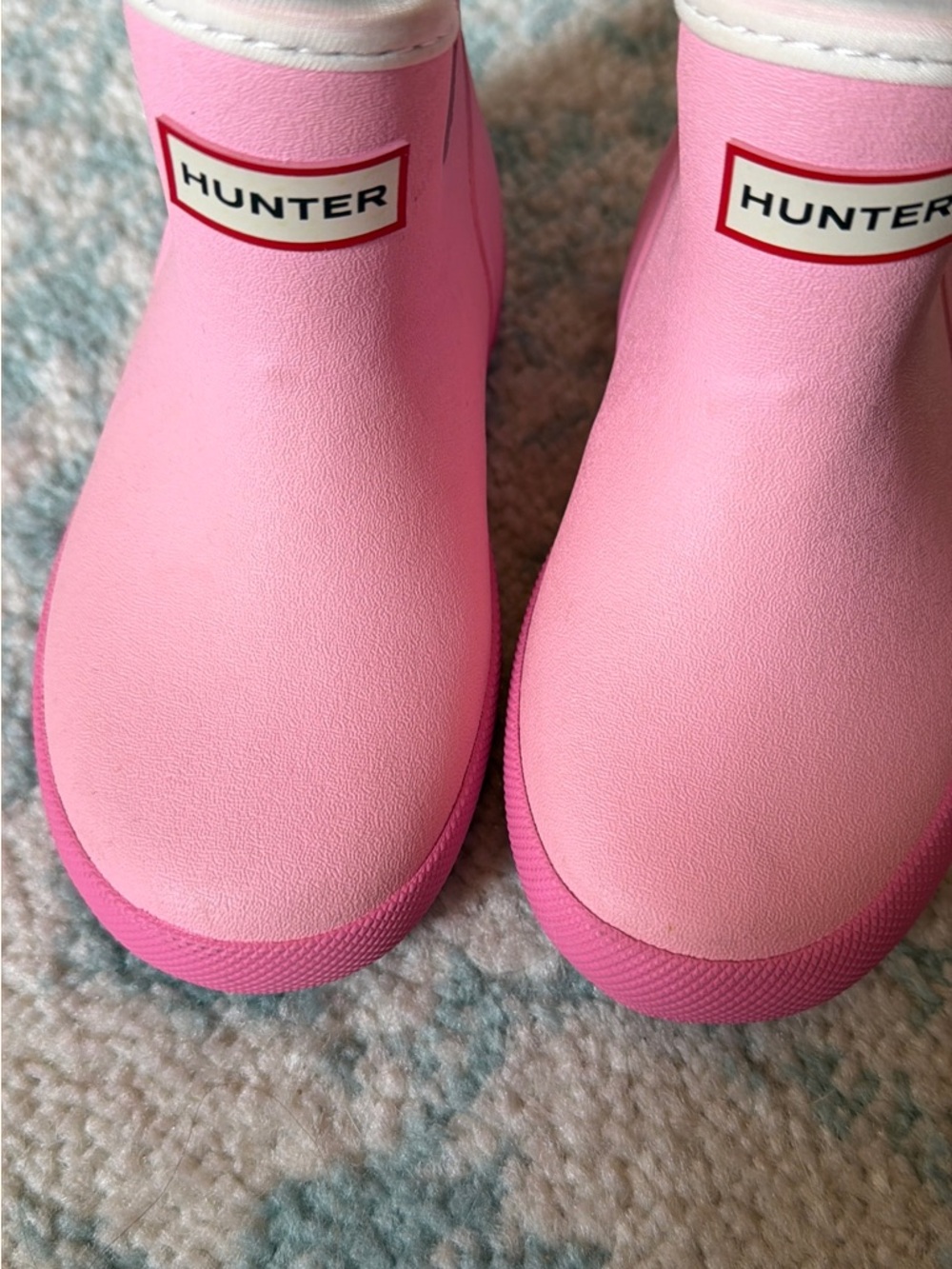 Hunter Pink Kids' Short Rain Boots